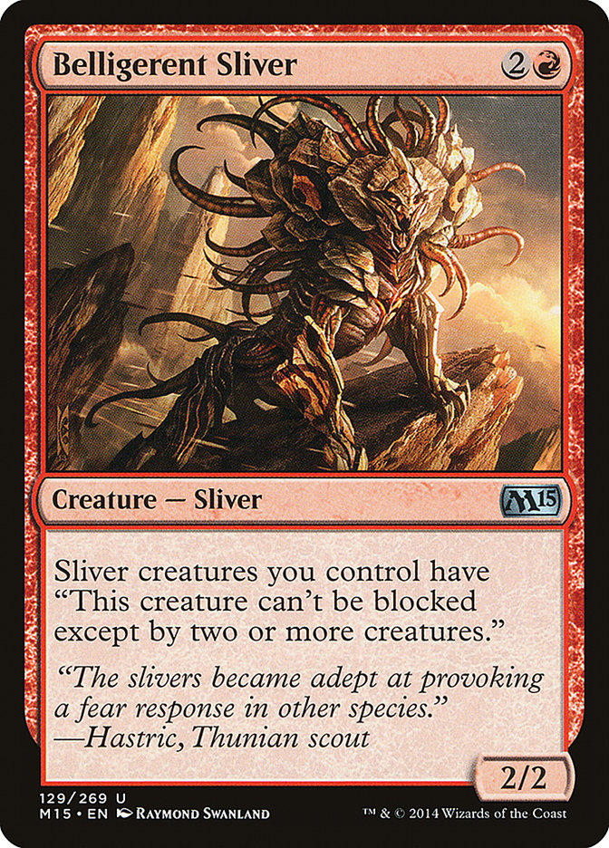 Belligerent Sliver [Magic 2015] - Magic: The Gathering - Card Brawlers | Quebec | Canada |