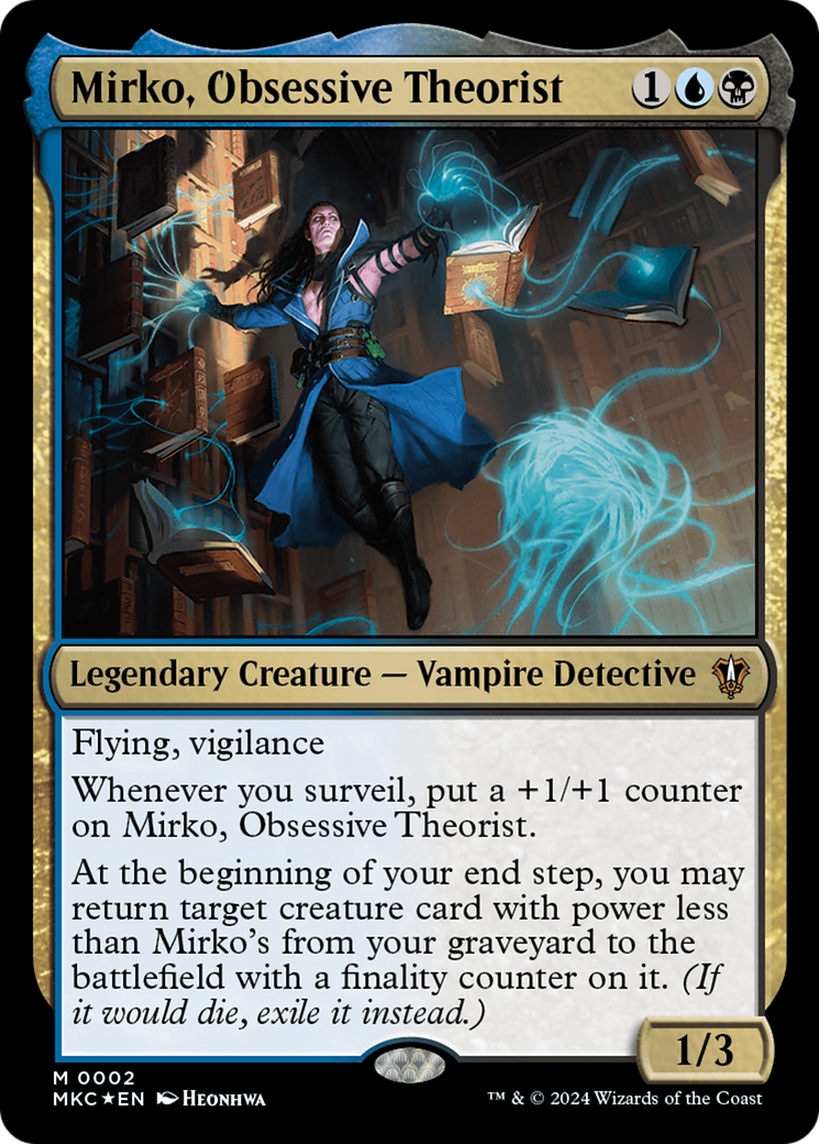 Mirko, Obsessive Theorist [Murders at Karlov Manor Commander] - Magic: The Gathering - Card Brawlers | Quebec | Canada |