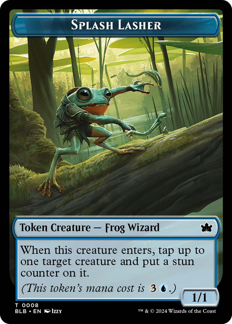 Rat // Splash Lasher Double-Sided Token [Bloomburrow Tokens] - Magic: The Gathering - Card Brawlers | Quebec | Canada |