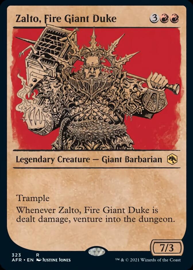 Zalto, Fire Giant Duke (Showcase) [Dungeons & Dragons: Adventures in the Forgotten Realms] - Magic: The Gathering - Card Brawlers | Quebec | Canada |