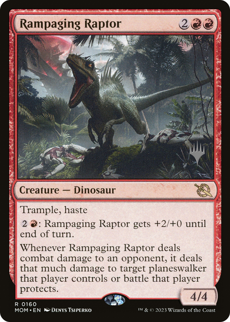 Rampaging Raptor (Promo Pack) [March of the Machine Promos] - Magic: The Gathering - Card Brawlers | Quebec | Canada |