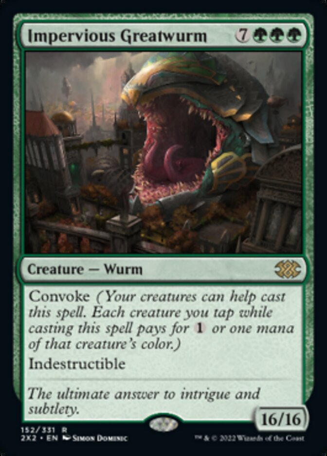 Impervious Greatwurm [Double Masters 2022] - Magic: The Gathering - Card Brawlers | Quebec | Canada |