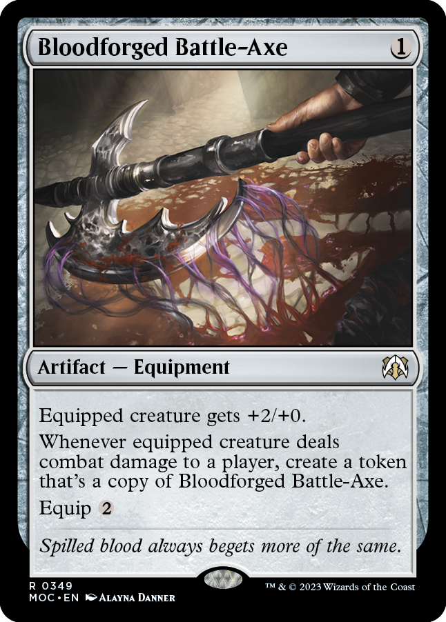 Bloodforged Battle-Axe [March of the Machine Commander] - Magic: The Gathering - Card Brawlers | Quebec | Canada |