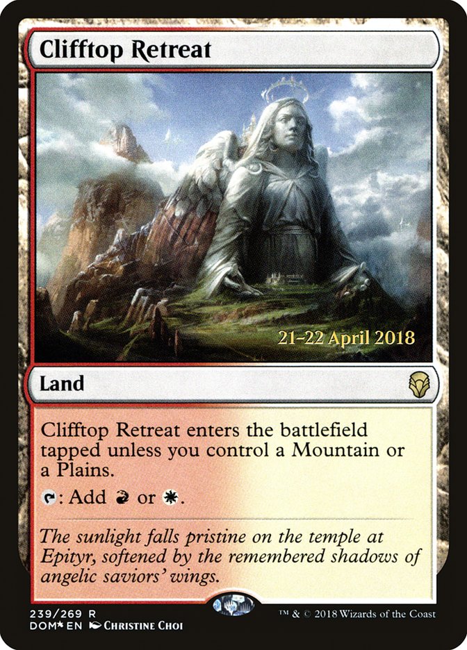 Clifftop Retreat [Dominaria Prerelease Promos] - Magic: The Gathering - Card Brawlers | Quebec | Canada |