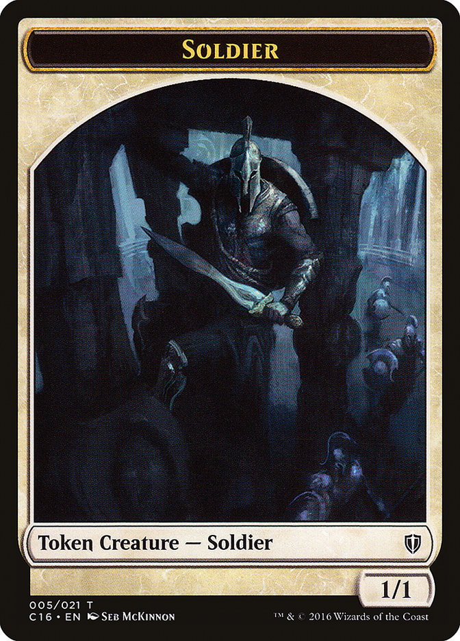 Soldier // Squid Double-Sided Token [Commander 2016 Tokens] - Magic: The Gathering - Card Brawlers | Quebec | Canada |