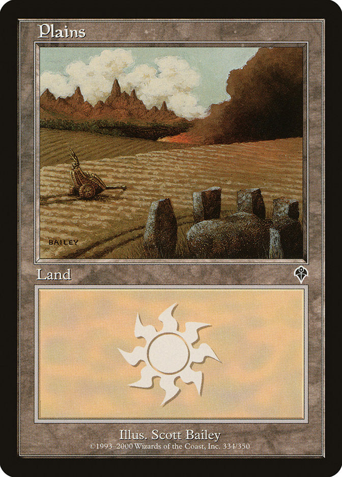 Plains (334) [Invasion] - Magic: The Gathering - Card Brawlers | Quebec | Canada |