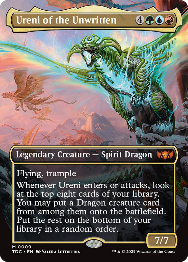 Ureni of the Unwritten (Borderless) [Tarkir: Dragonstorm Commander] - Magic: The Gathering - Card Brawlers | Quebec | Canada |