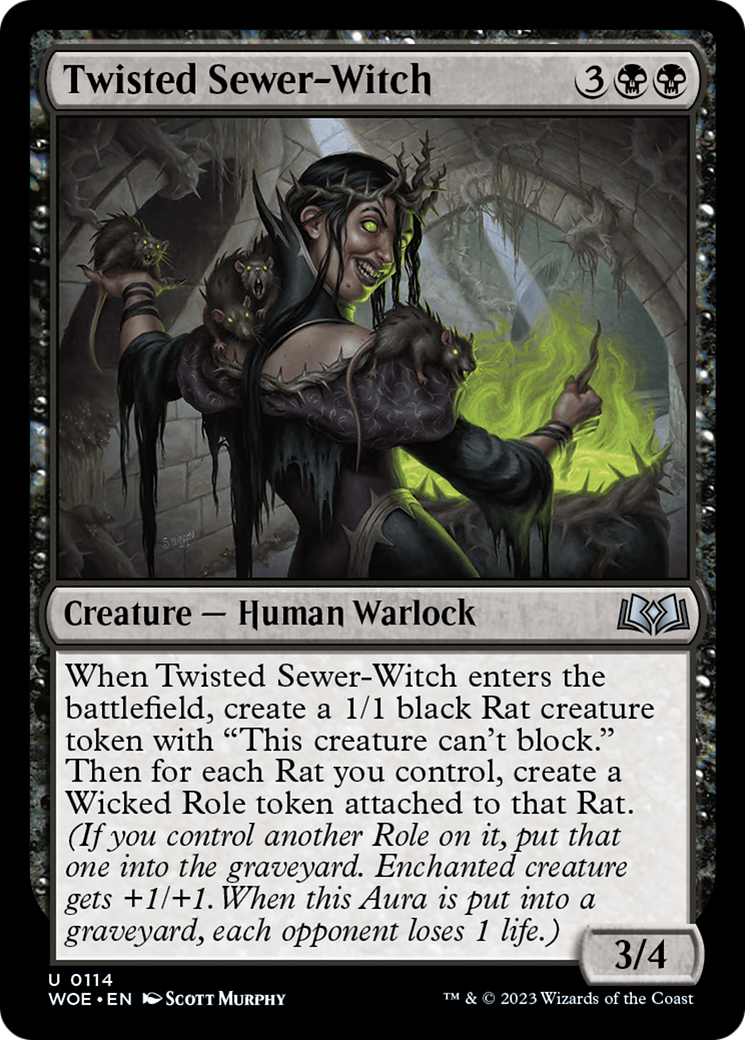 Twisted Sewer-Witch [Wilds of Eldraine] - Magic: The Gathering - Card Brawlers | Quebec | Canada |