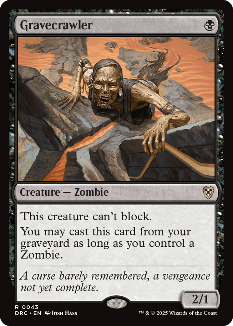 Gravecrawler [Aetherdrift Commander] - Magic: The Gathering - Card Brawlers | Quebec | Canada |