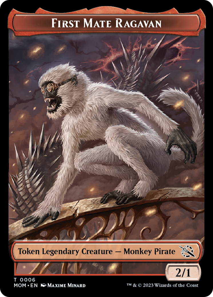 First Mate Ragavan Token [March of the Machine Tokens] - Magic: The Gathering - Card Brawlers | Quebec | Canada |