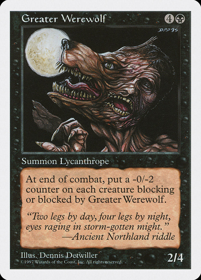 Greater Werewolf [Fifth Edition] - Magic: The Gathering - Card Brawlers | Quebec | Canada |