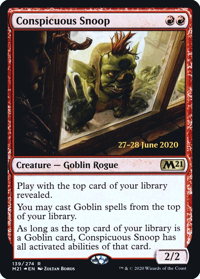 Conspicuous Snoop [Core Set 2021 Prerelease Promos] - Magic: The Gathering - Card Brawlers | Quebec | Canada |