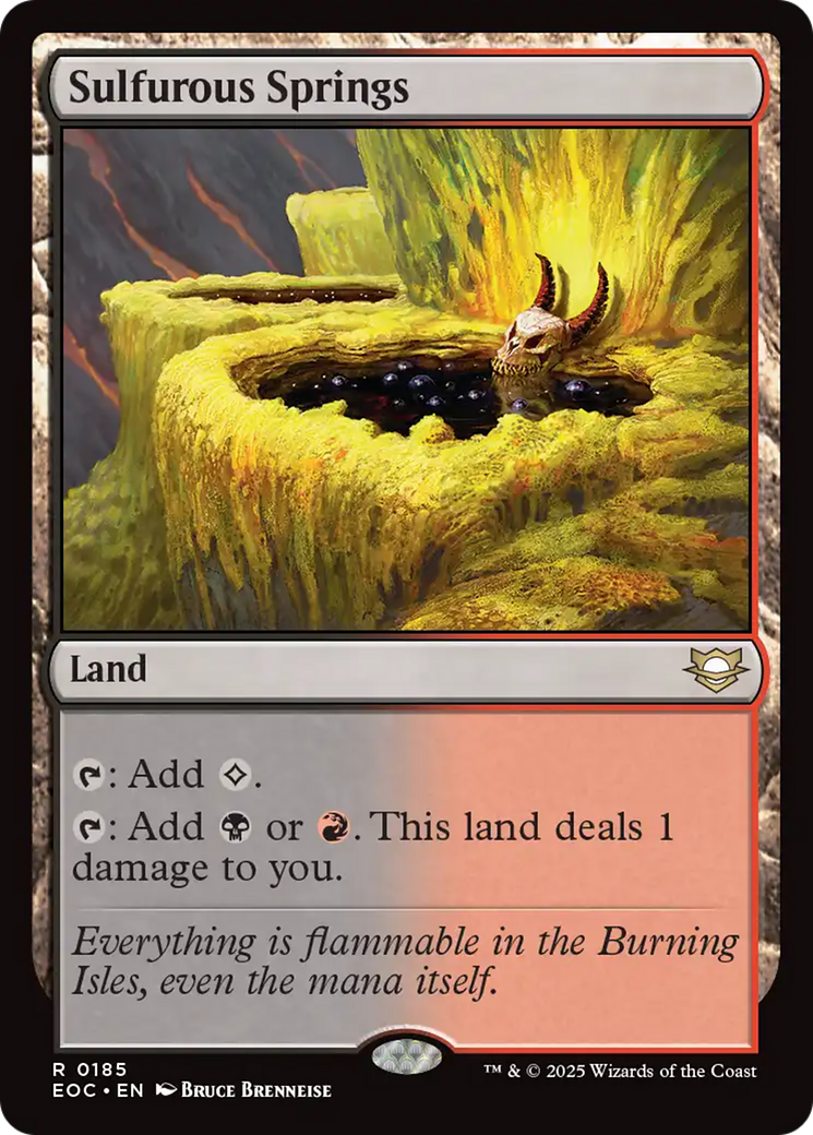 Sulfurous Springs [Edge of Eternities Commander] - Magic: The Gathering - Card Brawlers | Quebec | Canada |