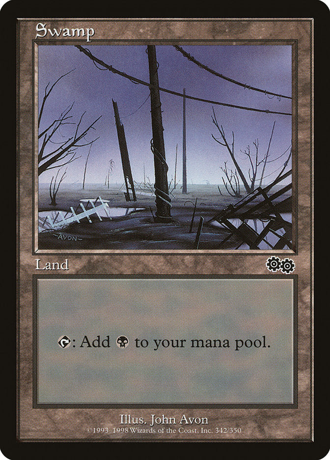 Swamp (342) [Urza's Saga] - Magic: The Gathering - Card Brawlers | Quebec | Canada |