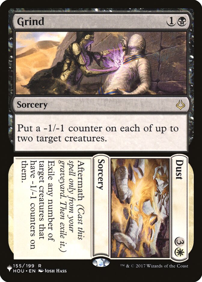 Grind // Dust [The List] - Magic: The Gathering - Card Brawlers | Quebec | Canada |
