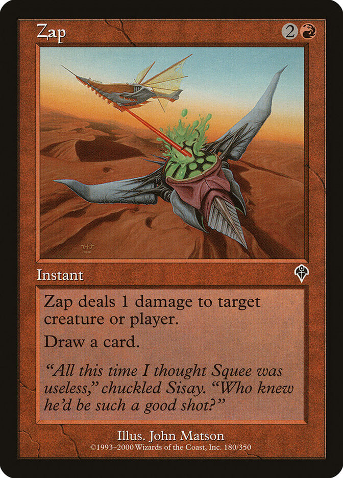 Zap [Invasion] - Magic: The Gathering - Card Brawlers | Quebec | Canada |