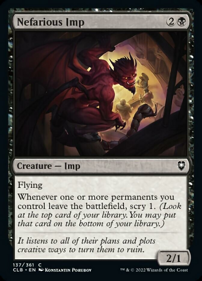 Nefarious Imp [Commander Legends: Battle for Baldur's Gate] - Magic: The Gathering - Card Brawlers | Quebec | Canada |