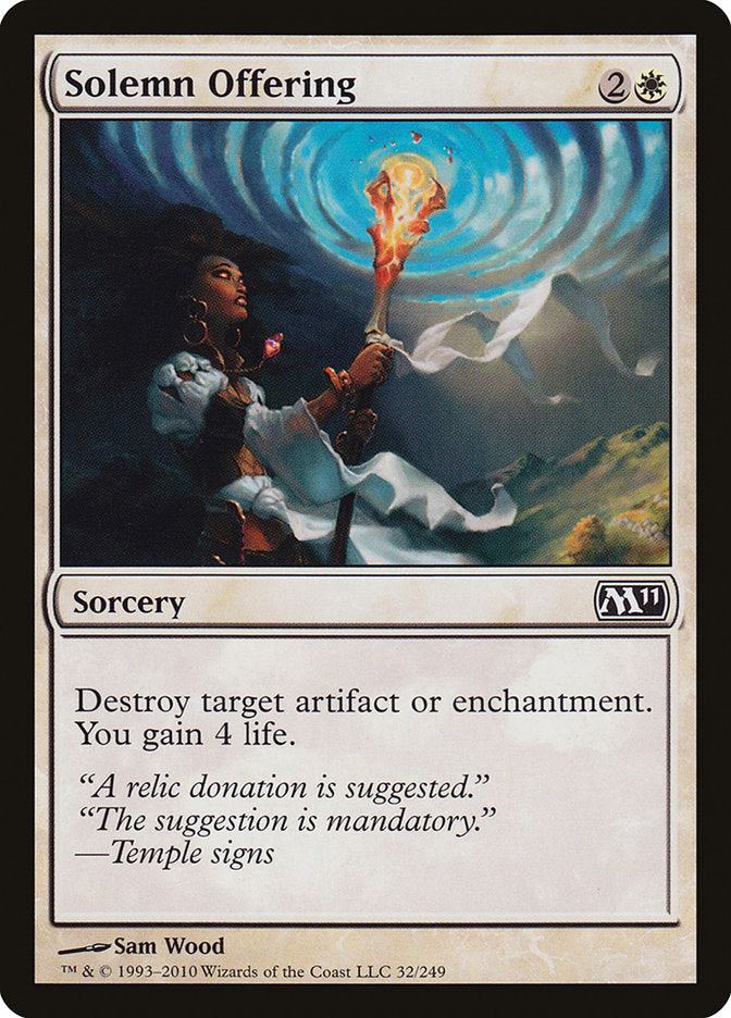 Solemn Offering [Magic 2011] - Magic: The Gathering - Card Brawlers | Quebec | Canada |