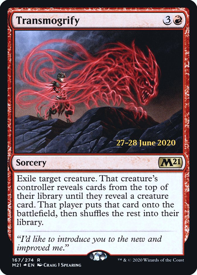 Transmogrify [Core Set 2021 Prerelease Promos] - Magic: The Gathering - Card Brawlers | Quebec | Canada |