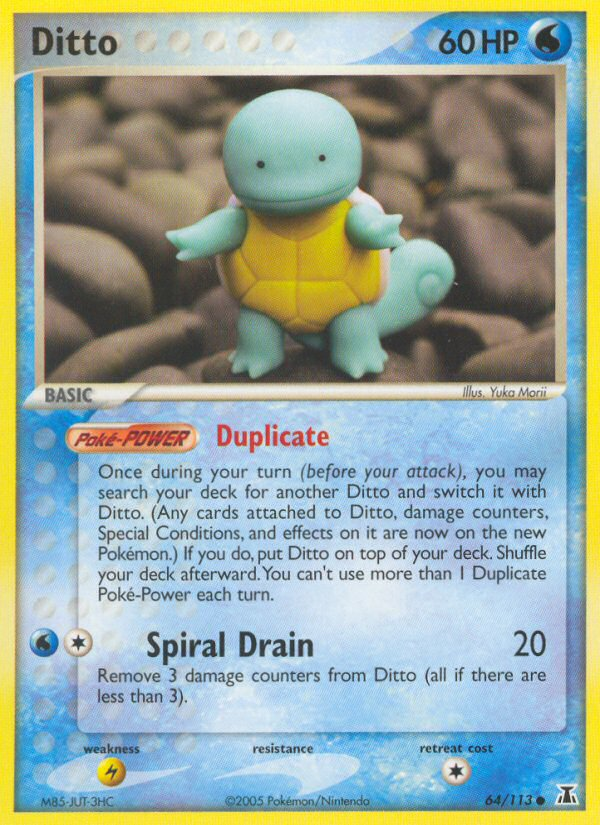 Ditto (64/113) [EX: Delta Species] - Pokémon - Card Brawlers | Quebec | Canada |
