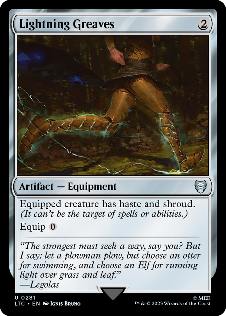 Lightning Greaves [The Lord of the Rings: Tales of Middle-Earth Commander] - Magic: The Gathering - Card Brawlers | Quebec | Canada |