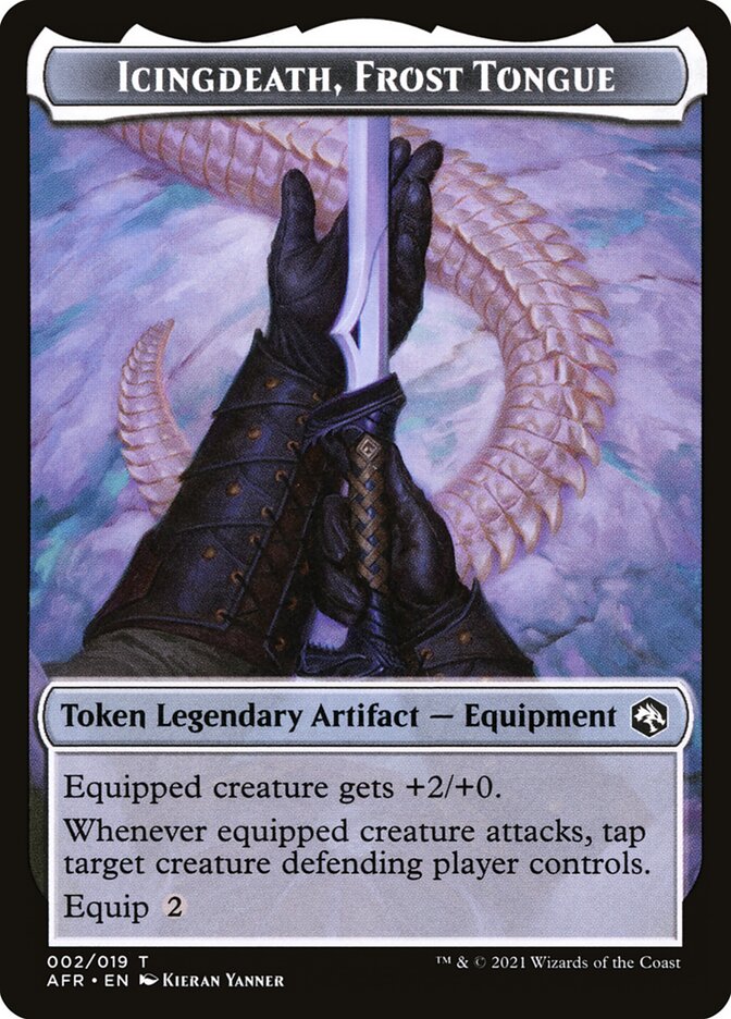 Treasure // Icingdeath, Frost Tongue Double-Sided Token [Dungeons & Dragons: Adventures in the Forgotten Realms Tokens] - Magic: The Gathering - Card Brawlers | Quebec | Canada |