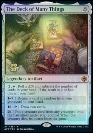 The Deck of Many Things [Dungeons & Dragons: Adventures in the Forgotten Realms Prerelease Promos] - Magic: The Gathering - Card Brawlers | Quebec | Canada |
