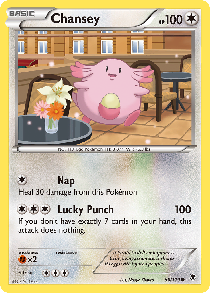 Chansey (80/119) [XY: Phantom Forces] - Pokémon - Card Brawlers | Quebec | Canada |