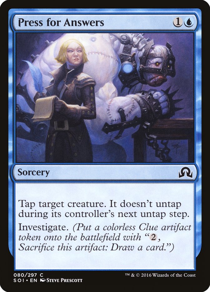 Press for Answers [Shadows over Innistrad] - Magic: The Gathering - Card Brawlers | Quebec | Canada |