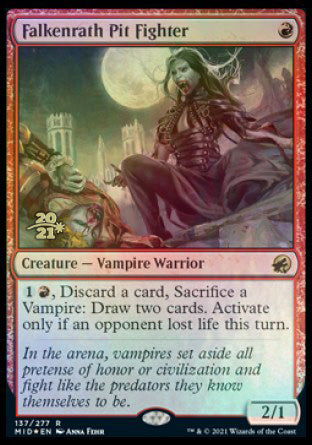 Falkenrath Pit Fighter [Innistrad: Midnight Hunt Prerelease Promos] - Magic: The Gathering - Card Brawlers | Quebec | Canada |