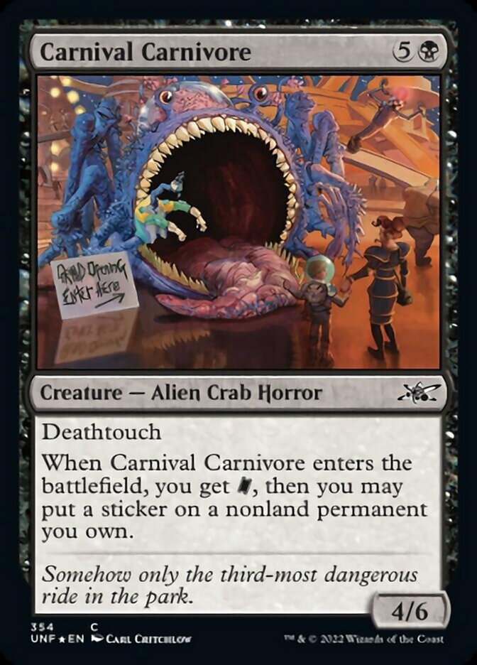 Carnival Carnivore (Galaxy Foil) [Unfinity] - Magic: The Gathering - Card Brawlers | Quebec | Canada |