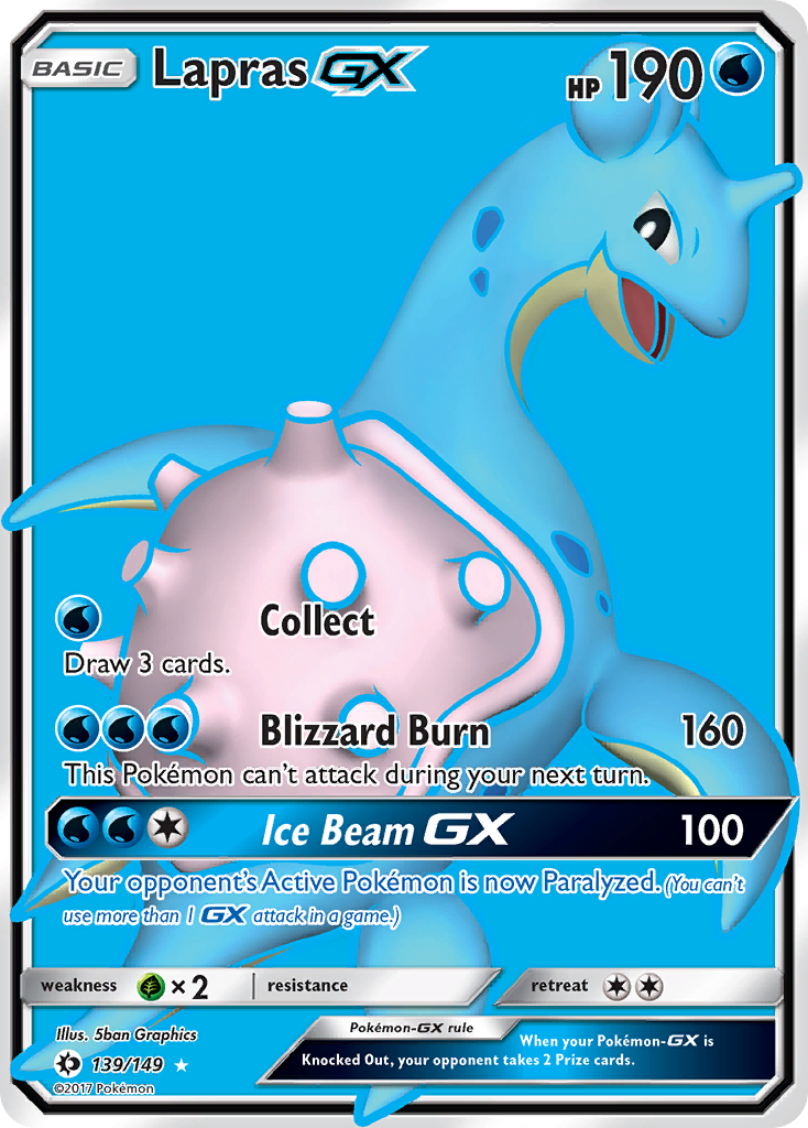Lapras GX (139/149) [Sun & Moon: Base Set] - Pokémon - Card Brawlers | Quebec | Canada |