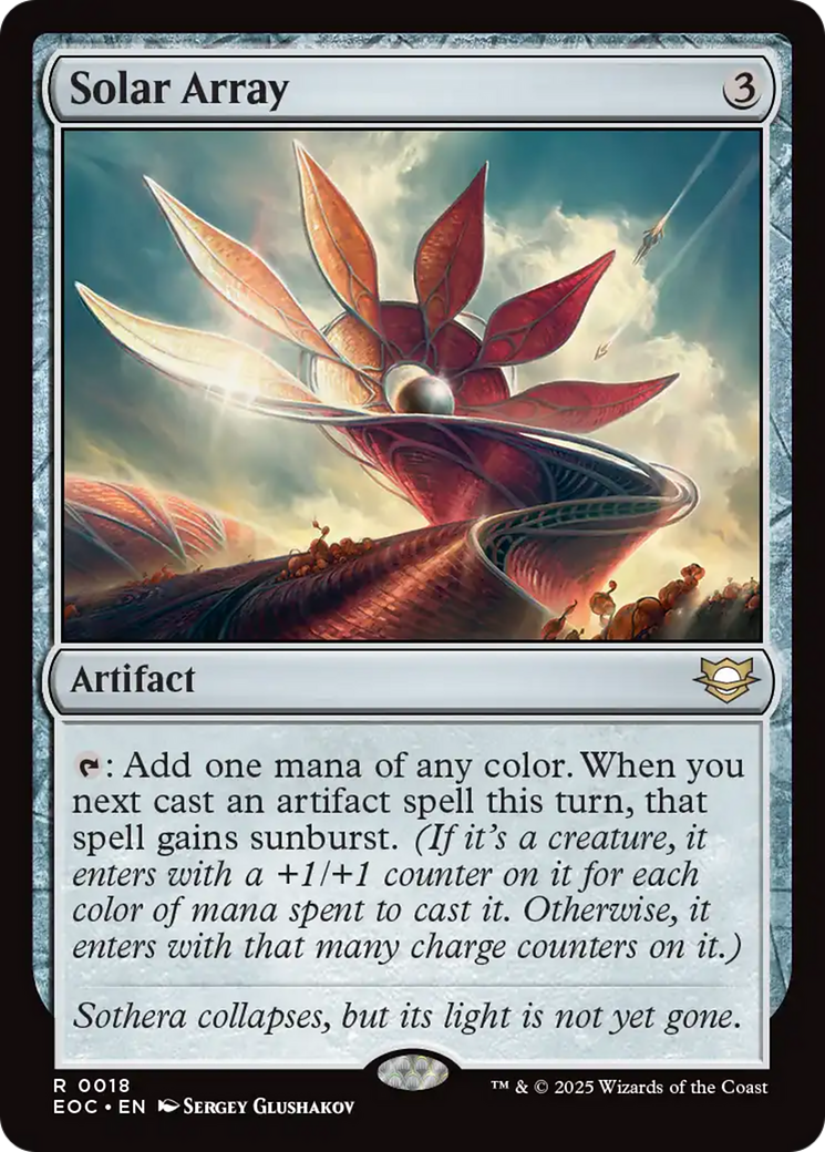 Solar Array [Edge of Eternities Commander] - Magic: The Gathering - Card Brawlers | Quebec | Canada |