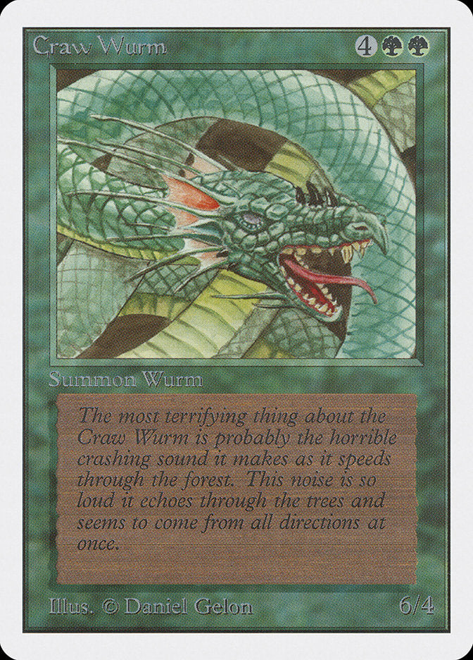 Craw Wurm [Unlimited Edition] - Magic: The Gathering - Card Brawlers | Quebec | Canada |