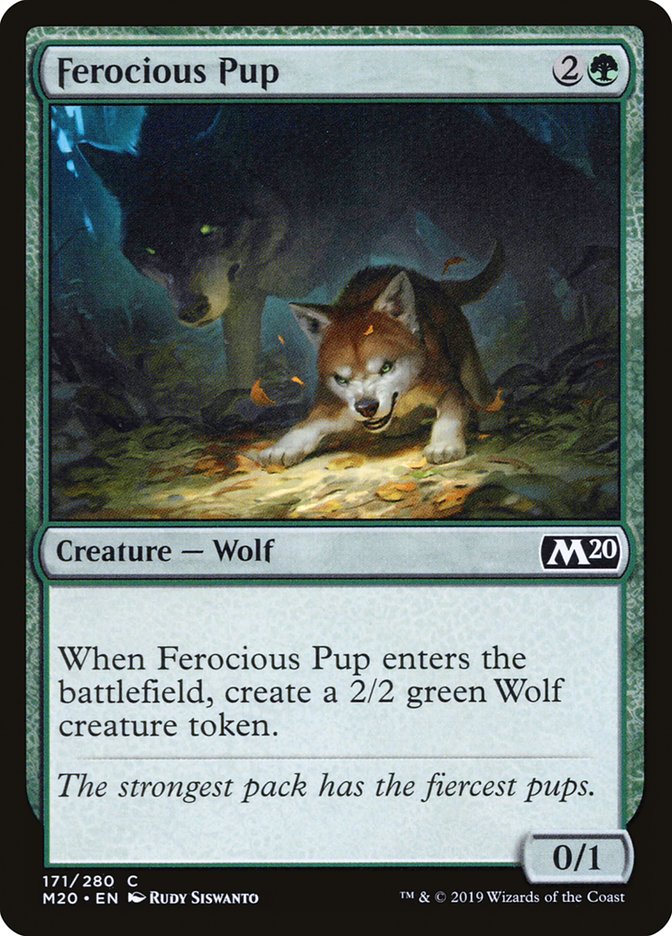 Ferocious Pup [Core Set 2020] - Magic: The Gathering - Card Brawlers | Quebec | Canada |