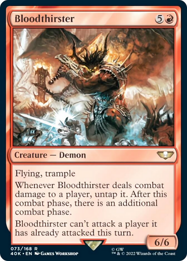 Bloodthirster (Surge Foil) [Warhammer 40,000] - Magic: The Gathering - Card Brawlers | Quebec | Canada |