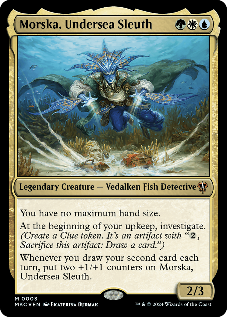Morska, Undersea Sleuth [Murders at Karlov Manor Commander] - Magic: The Gathering - Card Brawlers | Quebec | Canada |