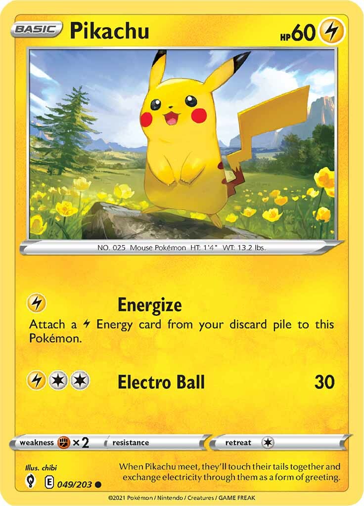 Pikachu (049/203) [Sword & Shield: Evolving Skies] - Pokémon - Card Brawlers | Quebec | Canada |