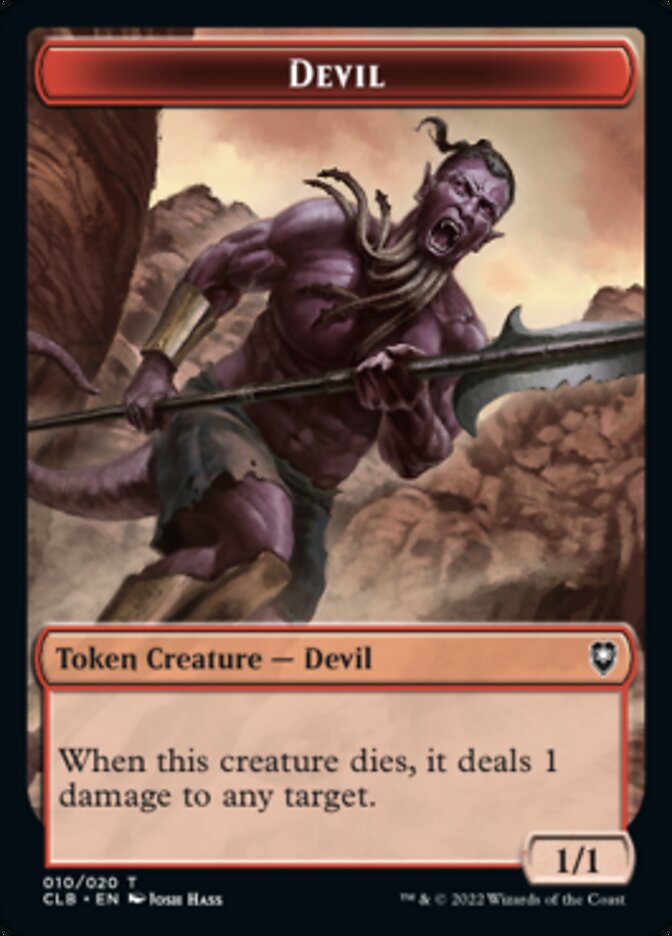 Devil Token [Commander Legends: Battle for Baldur's Gate Tokens] - Magic: The Gathering - Card Brawlers | Quebec | Canada |