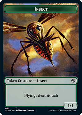 Insect // Human Warrior Double-Sided Token [Starter Commander Decks] - Magic: The Gathering - Card Brawlers | Quebec | Canada |