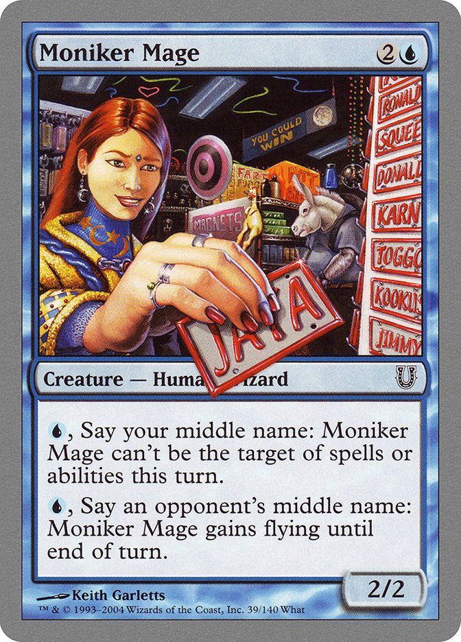 Moniker Mage [Unhinged] - Magic: The Gathering - Card Brawlers | Quebec | Canada |