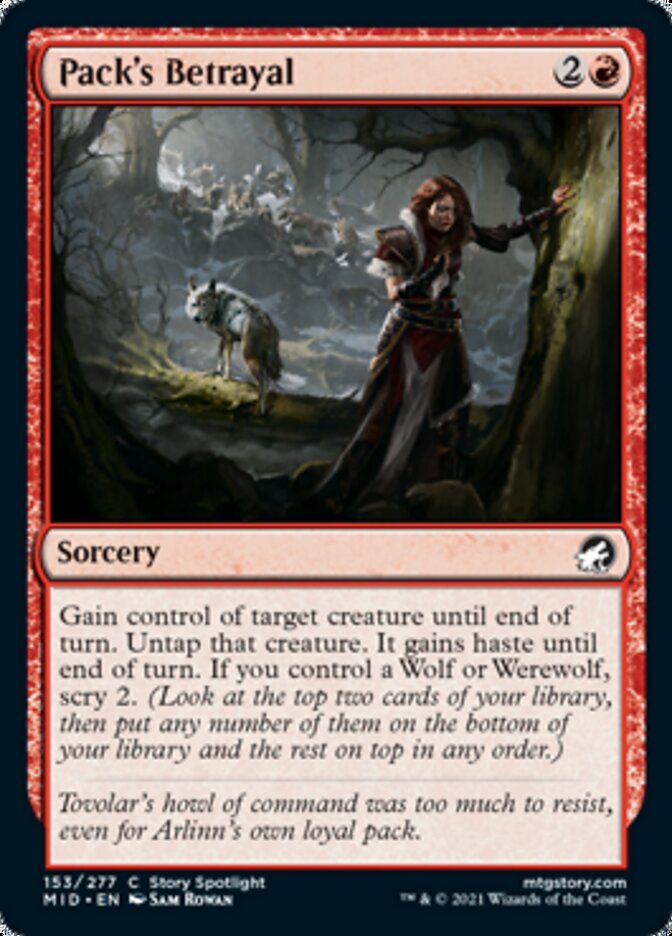 Pack's Betrayal [Innistrad: Midnight Hunt] - Magic: The Gathering - Card Brawlers | Quebec | Canada |