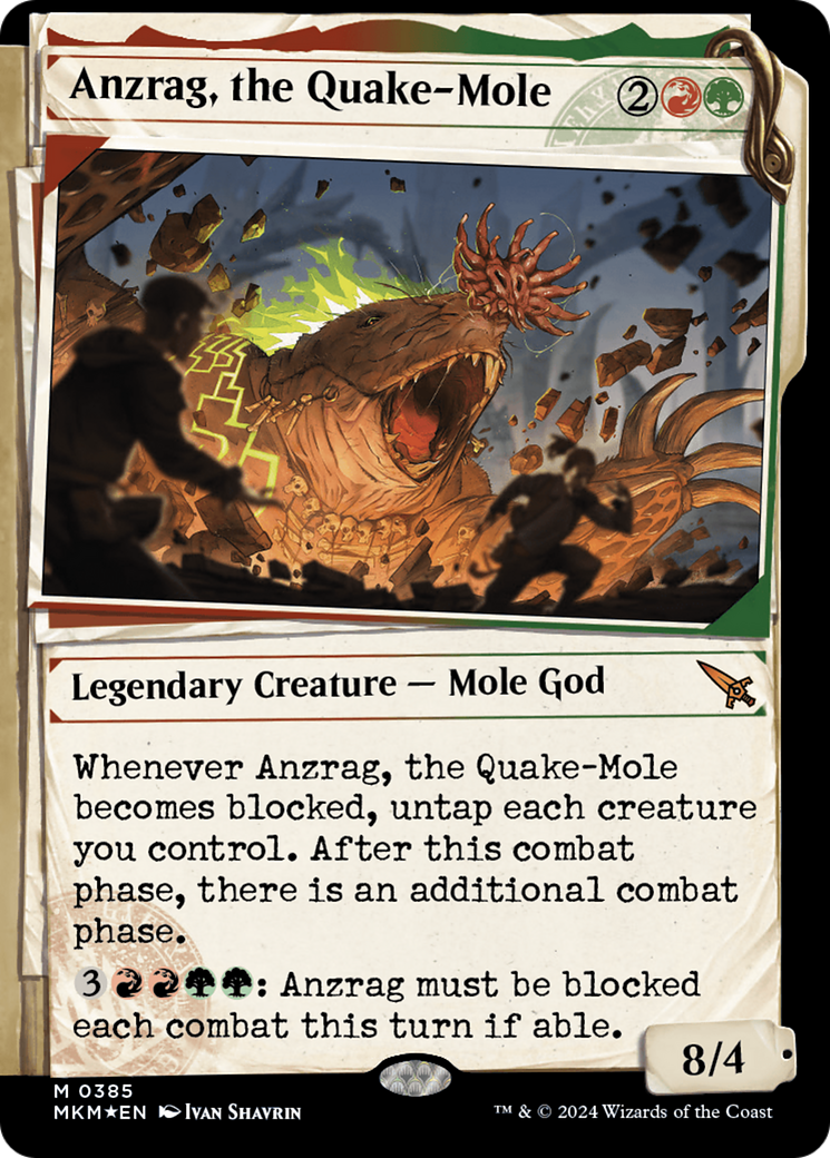 Anzrag, the Quake-Mole (Showcase) (Invisible Ink) [Murders at Karlov Manor] - Magic: The Gathering - Card Brawlers | Quebec | Canada |
