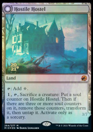 Hostile Hostel // Creeping Inn [Innistrad: Midnight Hunt Prerelease Promos] - Magic: The Gathering - Card Brawlers | Quebec | Canada |