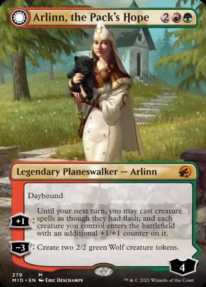 Arlinn, the Pack's Hope // Arlinn, the Moon's Fury (Borderless) [Innistrad: Midnight Hunt] - Magic: The Gathering - Card Brawlers | Quebec | Canada |