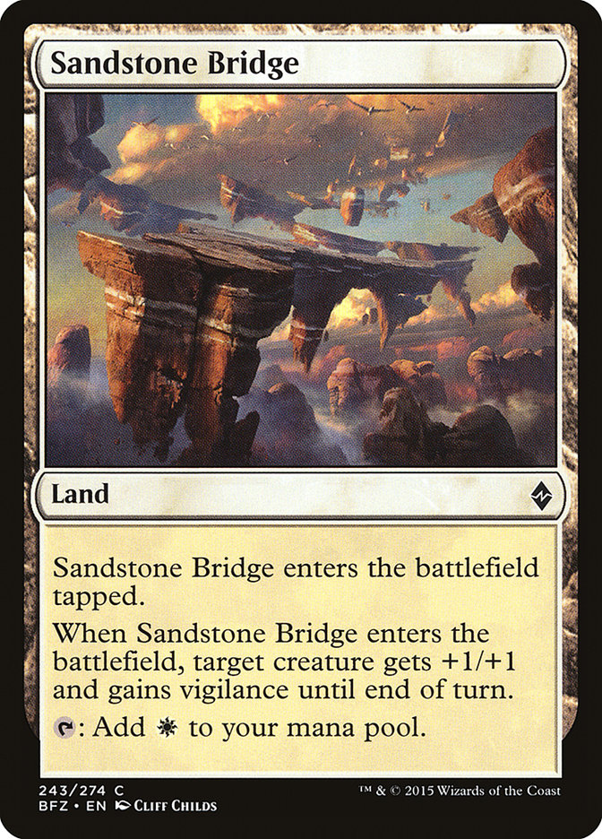 Sandstone Bridge [Battle for Zendikar] - Magic: The Gathering - Card Brawlers | Quebec | Canada |