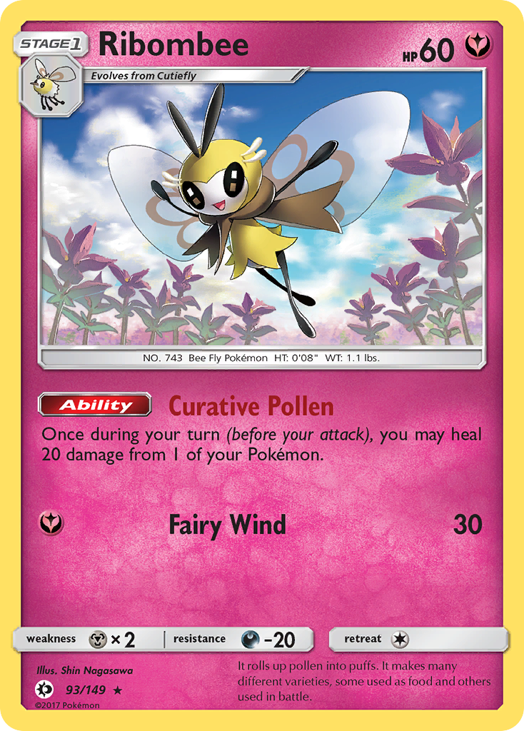 Ribombee (93/149) [Sun & Moon: Base Set] - Pokémon - Card Brawlers | Quebec | Canada |
