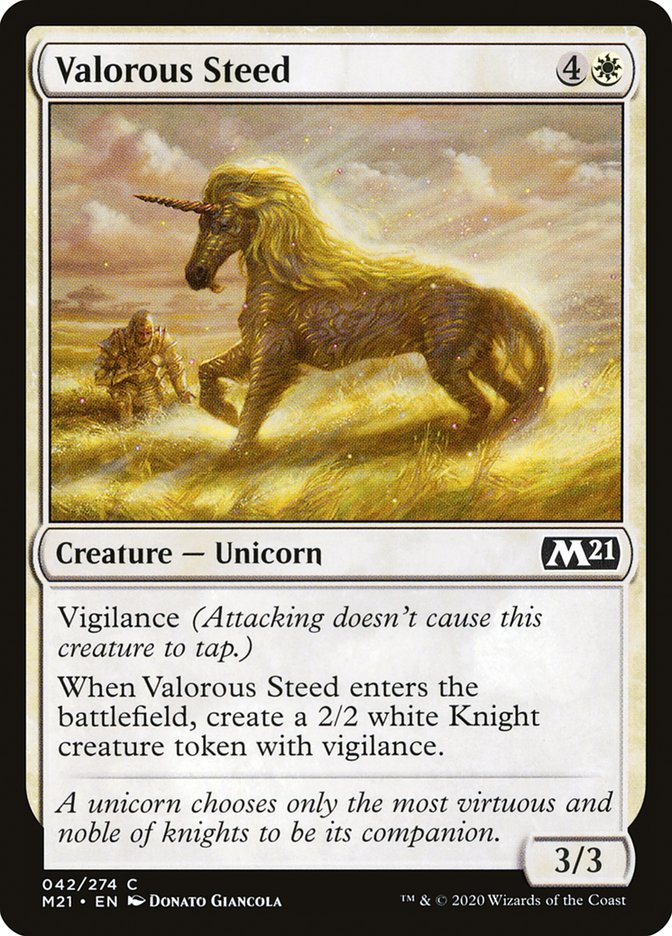 Valorous Steed [Core Set 2021] - Magic: The Gathering - Card Brawlers | Quebec | Canada |