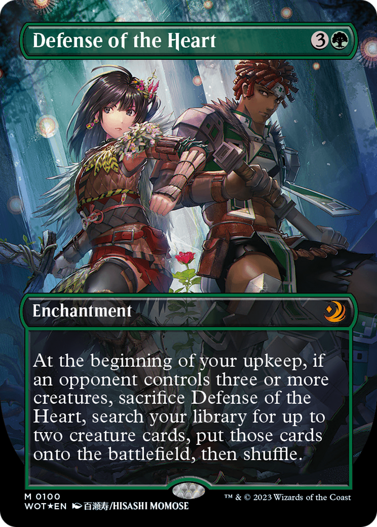 Defense of the Heart (Anime Borderless) (Confetti Foil) [Wilds of Eldraine: Enchanting Tales] - Magic: The Gathering - Card Brawlers | Quebec | Canada |
