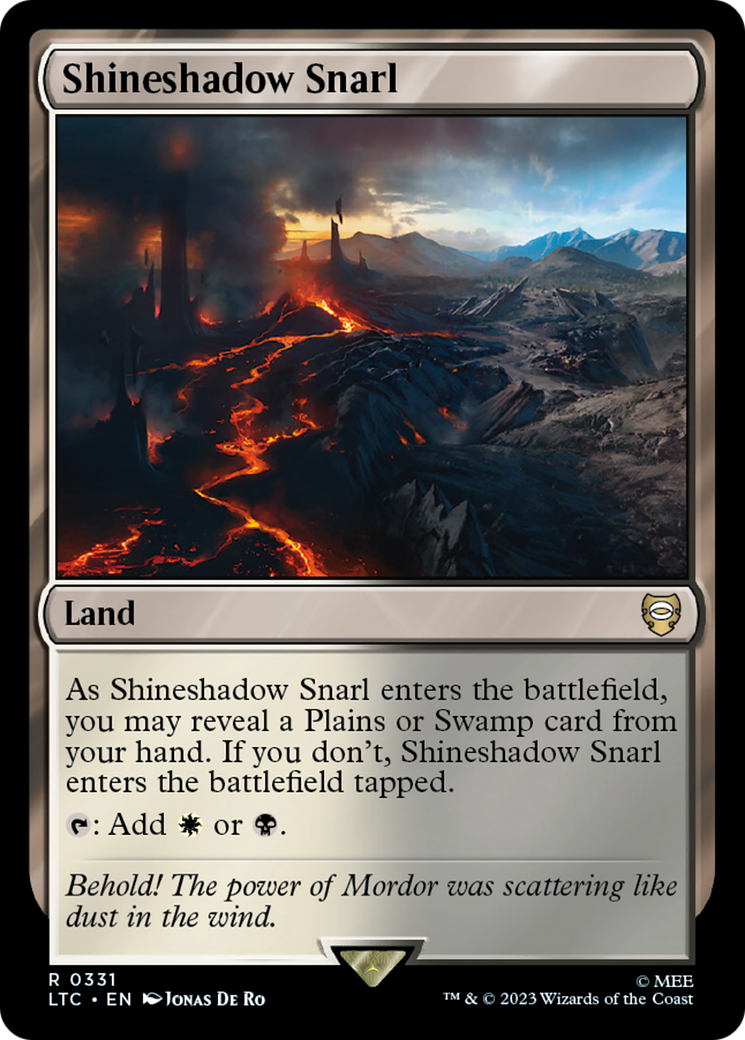Shineshadow Snarl [The Lord of the Rings: Tales of Middle-Earth Commander] - Magic: The Gathering - Card Brawlers | Quebec | Canada |